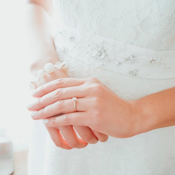 Ivory sash for wedding dress - Picture 6 of 6